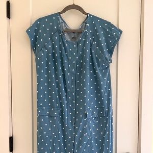 Kindred Bravely - Universal Labor & Delivery Gown S/M/L Blue Polkadots